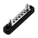 100Amp 7-Point Bus Bar Power Distribution Block with 5 Screws + 2 Studs