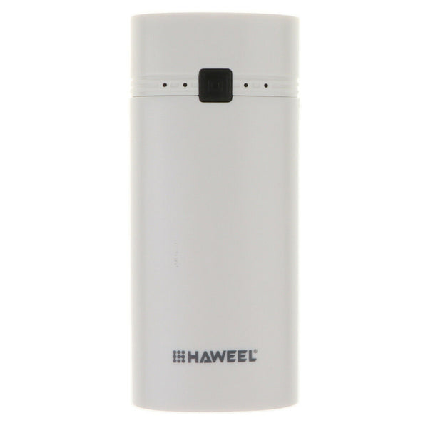 Portable USB Power Bank Battery Charger Case With LED Light White
