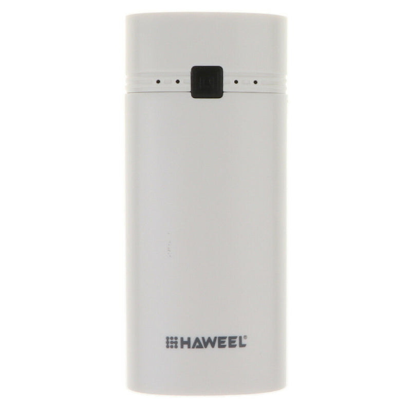 Portable USB Power Bank Battery Charger Case With LED Light White