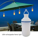E27 Flame Effect LED Hanging Light Rechargeable Flickering Fire Decor Lamp