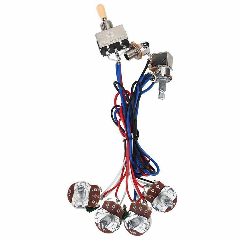 1 Set Guitar Wiring Harness Easy-Setting-up Fit for Gibson and LP Style Guitars