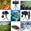 40X60 Zoom Optical HD Lens Monocular Telescope+ Tripod+ Clip For SmartPhone
