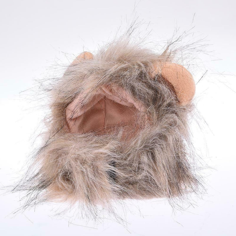 Up Dog With Ears Lion Cat Halloween Fluffy Cloth Mane Dress Costume Hat Pet Wig