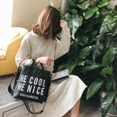 Korean Version Of the Wild Fashion Handbags Port Wind Broadband Shoulder Me