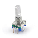 3Pcs/set 6mm D Shaft 18 Position 360 Degree Rotary Encoder w Push Button Z