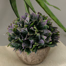 Plastic Artificial Potted Plants Green Grass -13cm / 5.12''(Height)-Purple