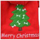 Pet Dog Clothes Puppy Coat Red Colors Breathable Fleece Christmas Dog Coat  X6P3