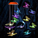 Wind Chime,Solar Lights Chimes,Butterfly Wind Chimes Led/Solar Wind Chime O