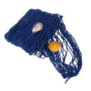 Nautical Fish Net With Shells Luau Party Wall Decor Blue