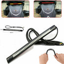 12V-Amber LED Motorcycle Tail Light Turn Signal Brake Running Flowing Strip Lamp