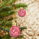 12pcs 2cm Christmas Tree Ball Bauble Hanging Ball Ornament (Pink+Red)