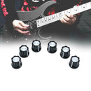 10pcs Plastic Aluminum Electric Guitar Bass Potentiometer Knob Caps