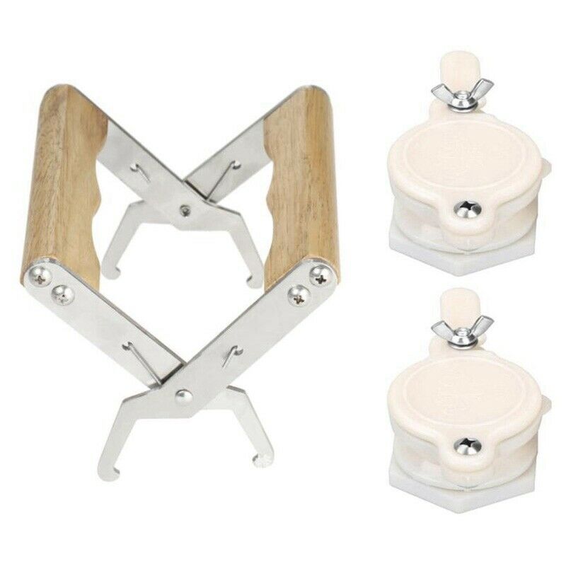 Frame Grip Holder Stainless Steel Hive Frame Holder + 2Pack Honey Gate Valv