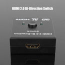 HDMI Bi-Direction Switch Two-way Smart HDMI Switcher Support 4K HDR HDCP2.2