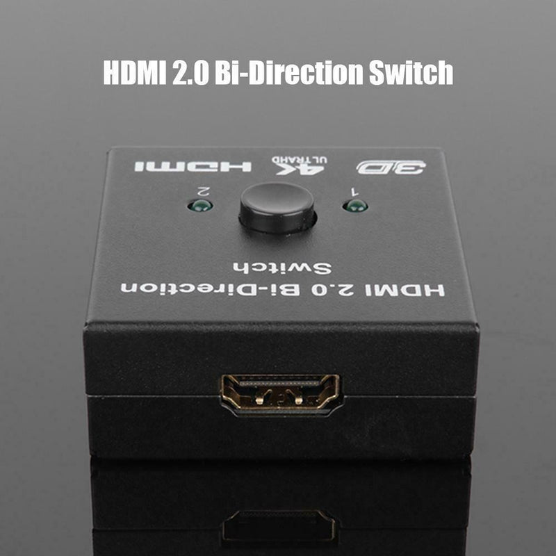 HDMI Bi-Direction Switch Two-way Smart HDMI Switcher Support 4K HDR HDCP2.2