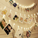 20 LED Photo Peg Clip LED Fairy String Light Wedding Hanging Picture Decor