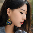 Chinese Style Retro Simple Ethnic Style Elegant Temperament Palace Agate Ea