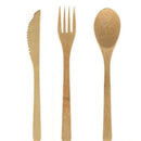 Reusable Bamboo Cutlery Set Portable Tableware Wooden Cutlery Fork Spoon Kn