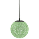 2x 20cm Rattan Woven Ball Pendant Lampshade Hanging Ceiling Green & Blue Lamp