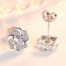 Women Girl Fashion Romantic Rhinestone Ear Stud Earrings Jewelry Decor Gift