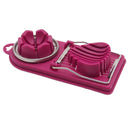 2 in 1 Egg Slicer Chopper Ginger Cutter Salad Cooking Kitchen Tool Purple
