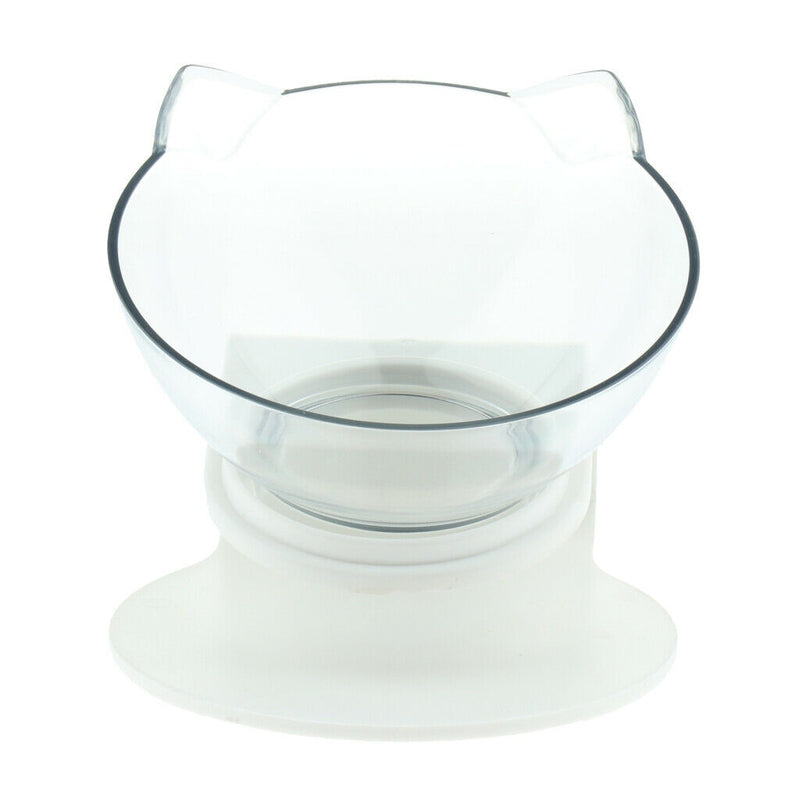 2x Cat Kitty Elevated Bowls Raised Water Feeder With Stand Single Bowl