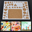 8.2x7" Paper Quilling Template Board Papercraft Scrapbooks Filigree Art DIY Kits