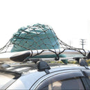 Black Latex Bungee Cargo Net Strech Luggage Netting and 12 Adjustable Plastic
