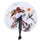 1x Chinese Paper Folding Hand Fan Oriental Floral Peacock Party Wedding OZ