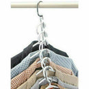 8hooks Hanger Coat Folding Space Shirts Clothes Holders Household Non-slip S3B1