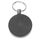 Retractable metal key ring card badge holder steel recoil ring belt clip pu C9J6