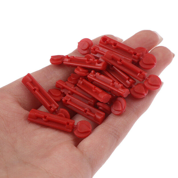 100 Sterile 28G Lancets Single Use Blood Test Testing Kits Glucose Cholester Hn