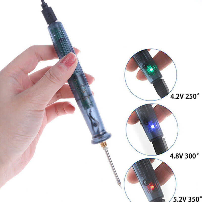 Mini Portable USB Powered Soldering Iron Pen/Tip Touch Switch kit 5V 8W Elec Hn