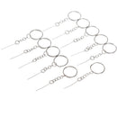 10Pcs Key Chain Keyrings Split Rings With Screw Pin Arrow 25mm Jewelry DIY  OZ