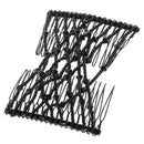 Lovoski Chic Butterfly Beads Double Hair Comb Clip Stretchy Hair Accessory