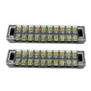 10 Poles Connector Barrier Terminal Strips Block 600V 15A