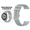 18mm Silicone Wristbands Strap Belt w/Buckle for Garmin Vivomove 4S (Grey) A