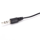 3.5mm hands-free mic microphone clip on lavalier lapel for pc laptop black*B.ES