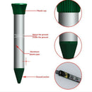 2 Pcs Ultrasonic Mole Repeller- Professional Solar Powered Waterproof Outdo L4O3