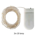 2m 20 LED String Light Battery Powered Copper Wire Fairy Lamp Bar (Blue) A