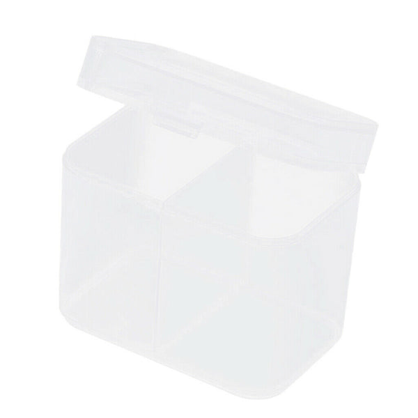 Plastic Makeup Rounds Cotton Swabs Towels Storage Box Crafts Container Case