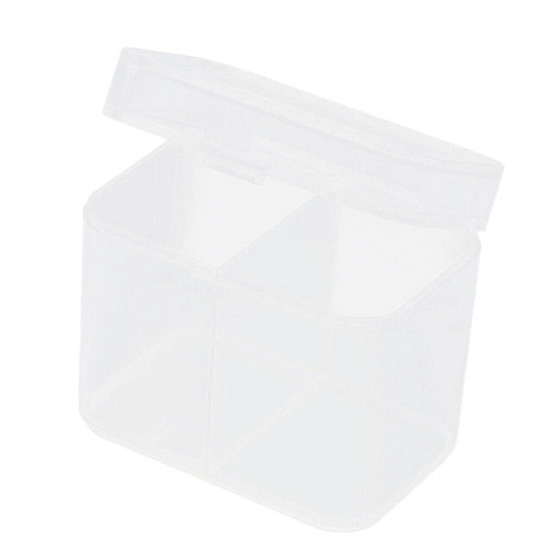 Plastic Makeup Rounds Cotton Swabs Towels Storage Box Crafts Container Case