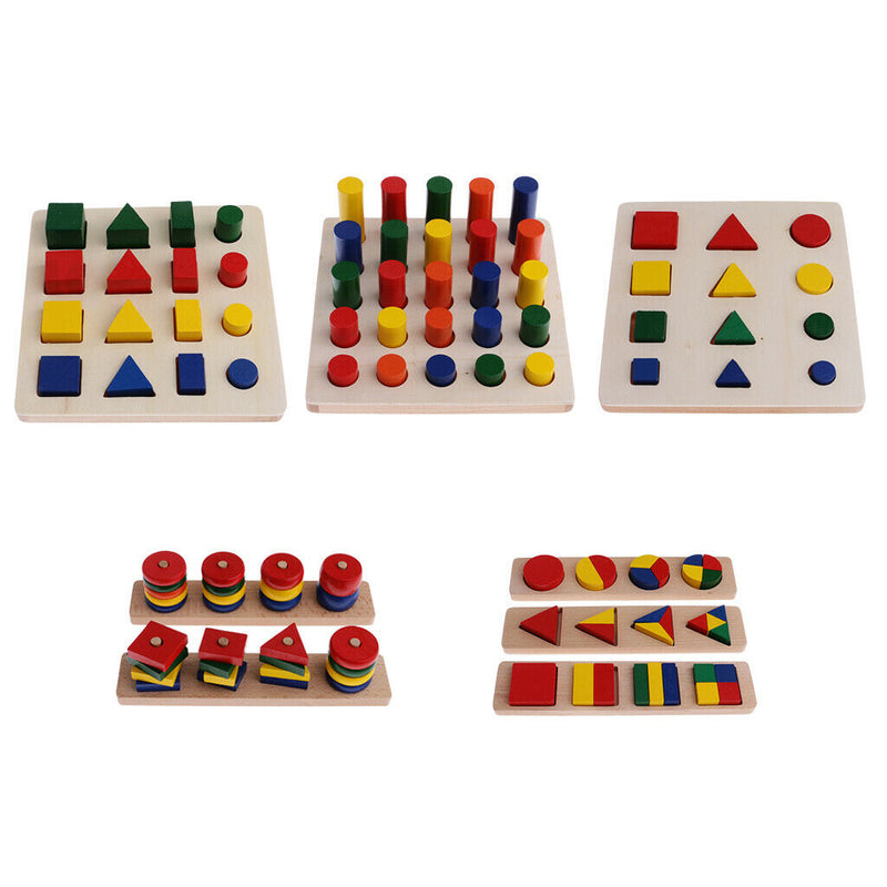 Montessori Sensorial Material Mathematics Material Geometry Multiple Blocks