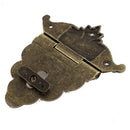 100mmx80mm Retro Style Jewelry Box Drawer Decorative Hasp Lock Latch