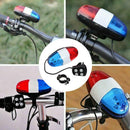 Bicycle Bell 6 Flashing LED 4 Sounds Police  Loud Siren Trumpet Horn Bike L Top