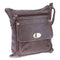 Fashion Women Shoulder Bag Satchel Crossbody Bags Sling Handbag (Dark Brown