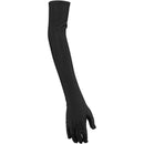 5X(Lady Satin Gloves Formal Party Festival Long Black V5V2)