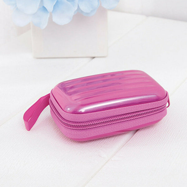 12 Grids Macaron Essential Oil Storage Bag Portable Dividers Box (Rose Red) A#S
