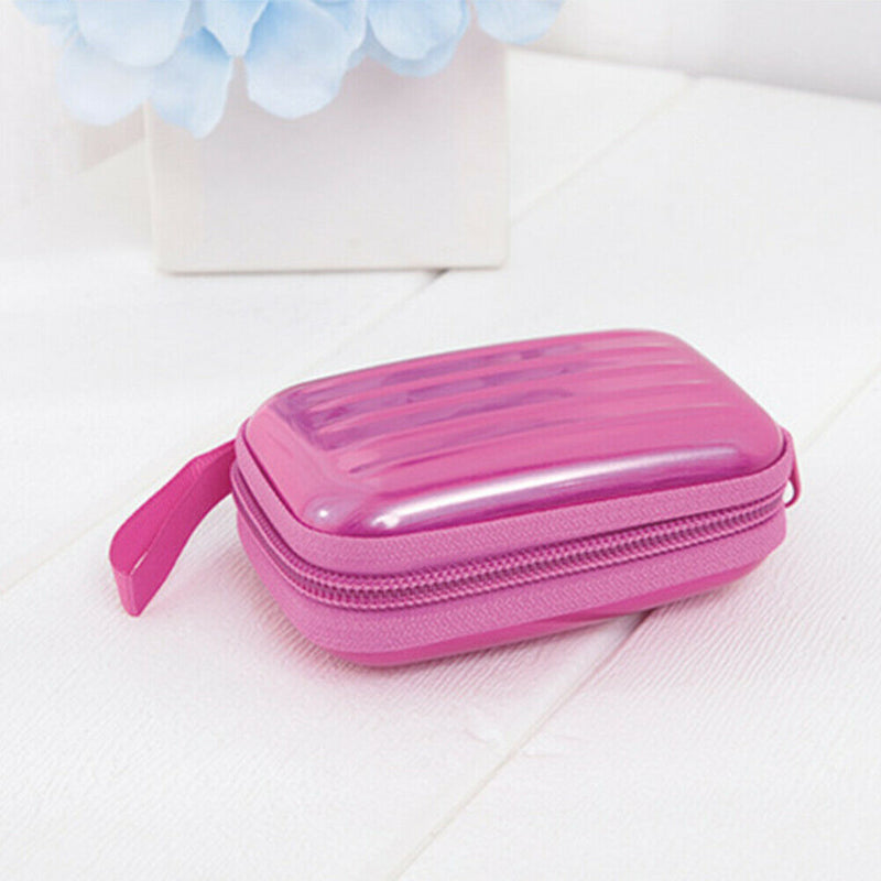 12 Grids Macaron Essential Oil Storage Bag Portable Dividers Box (Rose Red) A