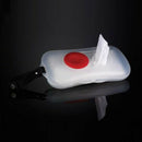 Baby Items Portable Wet Wipes Boxes White For Outside Traveling Snap-Strap
